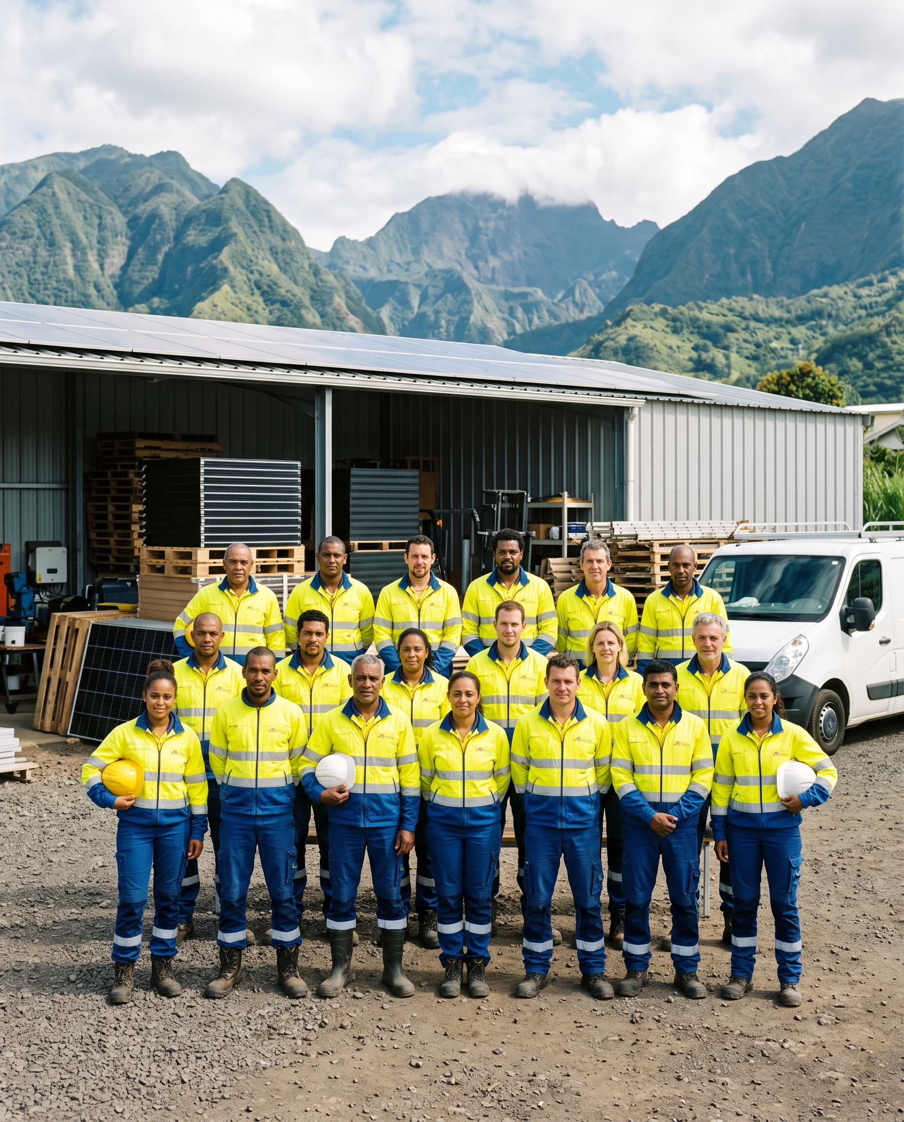 L'équipe de pose de One Énergie